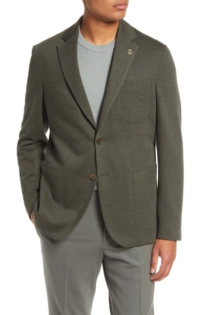 Ted Baker Tom Slim Fit Cotton Blend Sport Coat In Green