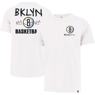 47 '  White Brooklyn Nets 2022/23 City Edition Backer Franklin T-shirt
