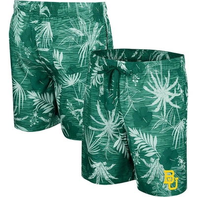 Colosseum Green Baylor Bears What Else Is New Swim Shorts