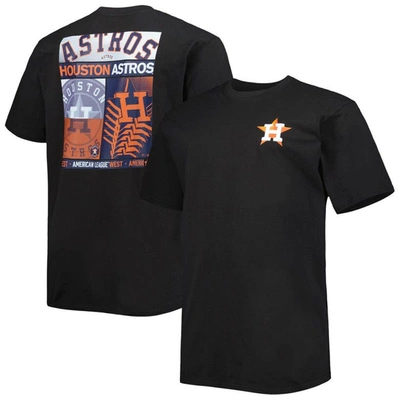 Profile Black Houston Astros Two-sided T-shirt