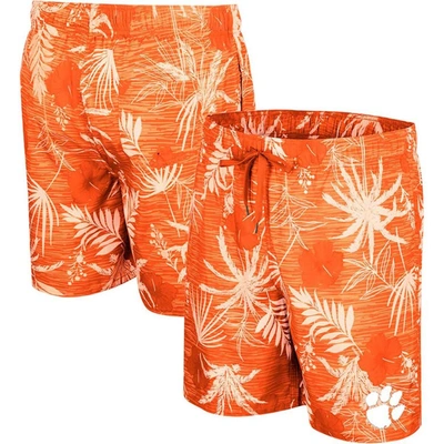 Colosseum Orange Clemson Tigers What Else Is New Swim Shorts