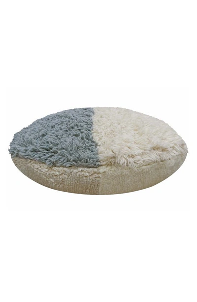 Lorena Canals Sun Ray Washable Wool Pouf In Grey
