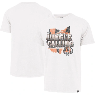47 ' White Cincinnati Bengals The Jungle Is Calling Regional Franklin T-shirt