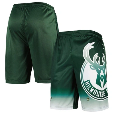 Fanatics Branded Hunter Green Milwaukee Bucks Graphic Shorts