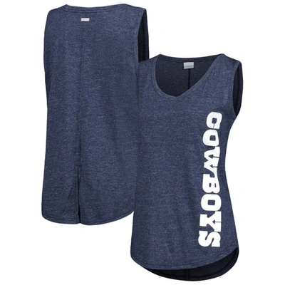 Columbia Navy Dallas Cowboys Cades Cape Omni-wick Tri-blend Tank Top