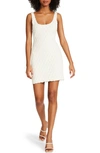 Steve Madden Malia Cotton Pointelle Minidress In Ivory