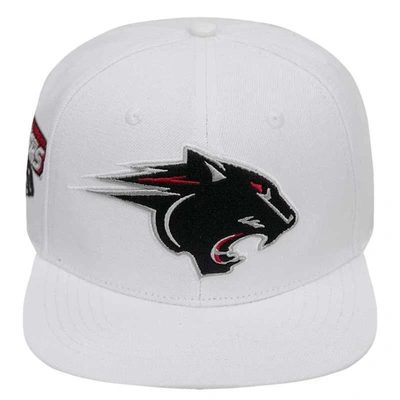 Pro Standard White Clark Atlanta University Panthers Mascot Evergreen Wool Snapback Hat