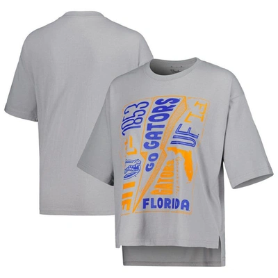 Pressbox Women's  Silver Florida Gators Rock & Roll School Of Rock T-shirt