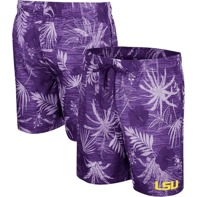 Colosseum Purple Lsu Tigers What Else Is New Swim Shorts