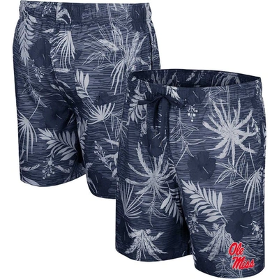 Colosseum Navy Ole Miss Rebels What Else Is New Swim Shorts
