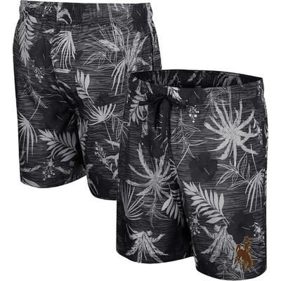 Colosseum Black Wyoming Cowboys What Else Is New Swim Shorts
