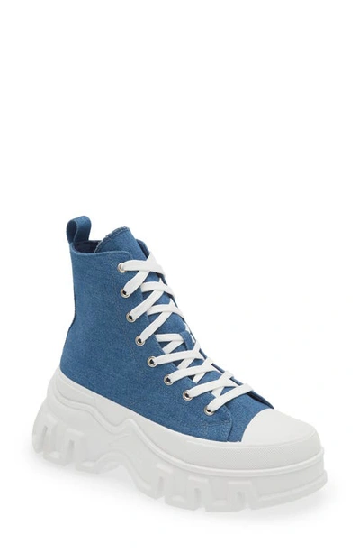 Azalea Wang Chaney Platform Sneaker In Blue