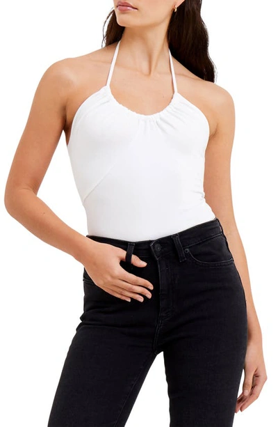 French Connection Roy Halter Bodysuit In 10-summer White