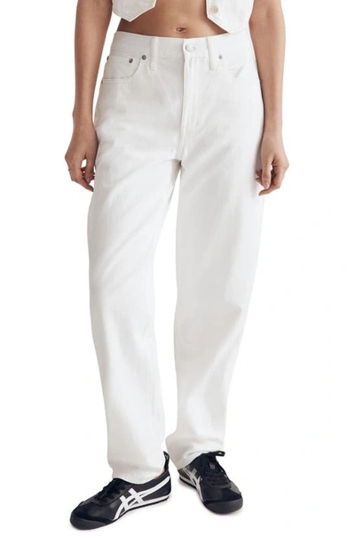 Madewell The Slouchy Boy Jeans In Tile White