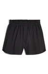 Madewell Signature Poplin Pull-on Shorts In Bk5229