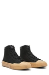 Allsaints Smith High Top Sneaker In Black