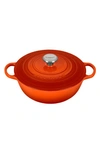 Le Creuset Signature 5-quart Enameled Cast Iron Brasier In Orange Tones