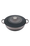 Le Creuset Signature 5-quart Enameled Cast Iron Brasier In Oyster