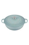 Le Creuset Signature 5-quart Enameled Cast Iron Brasier In Sea Salt