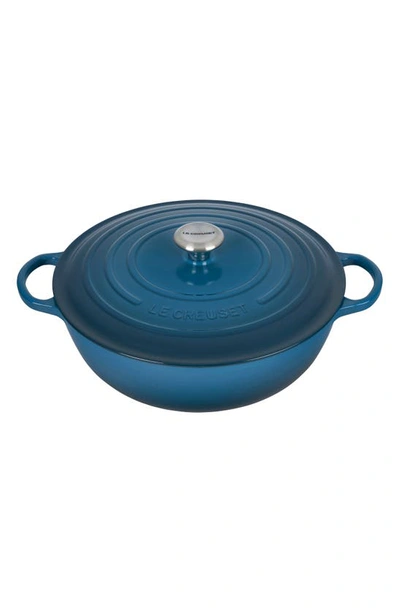 Le Creuset Signature 5-quart Enameled Cast Iron Brasier In Deep Teal