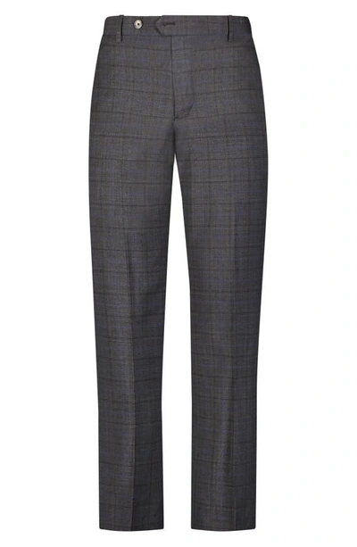 Brooks Brothers Regent Fit Wool Blend Trousers In Charctonalwp