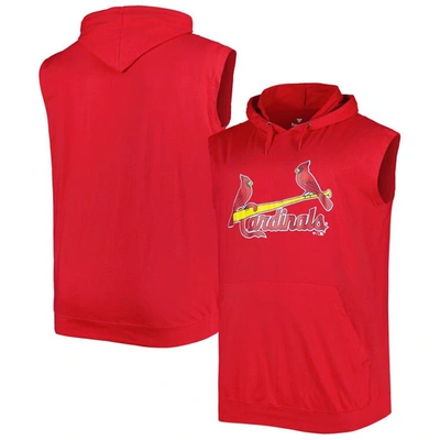 Profile Red St. Louis Cardinals Jersey Pullover Muscle Hoodie