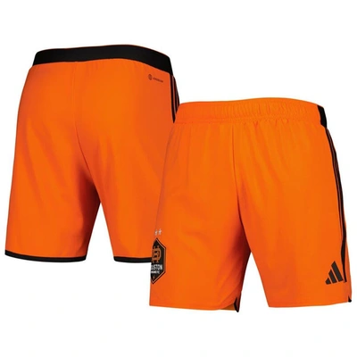 Adidas Originals Adidas Orange Houston Dynamo Fc 2023 Home Aeroready Authentic Shorts