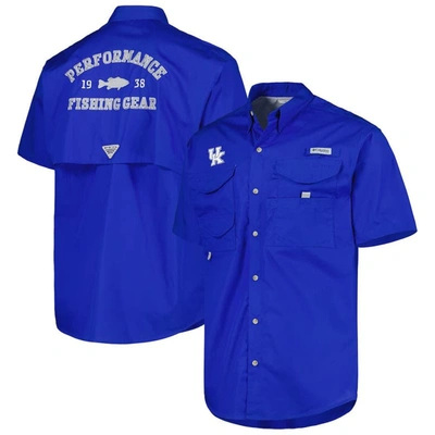 Columbia Royal Kentucky Wildcats Bonehead Button-up Shirt