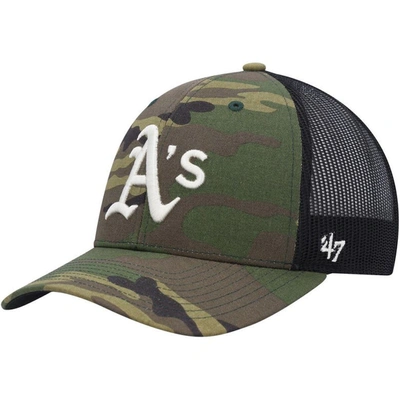 47 ' Camo Oakland Athletics Trucker Snapback Hat