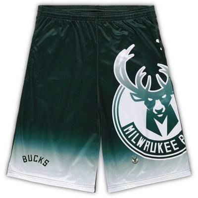 Fanatics Branded Hunter Green Milwaukee Bucks Big & Tall Graphic Shorts