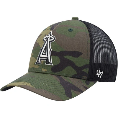 47 ' Camo Los Angeles Angels Trucker Snapback Hat