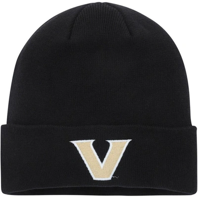 Nike Black Vanderbilt Commodores Gold V Cuffed Knit Hat