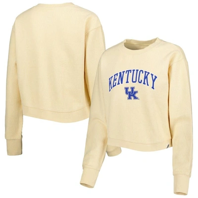 League Collegiate Wear Cream Kentucky Wildcats Classic Campus Corded Timber Sweatshirt