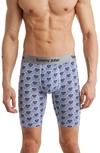 Tommy John Second Skin 8-inch Boxer Briefs In Crystal Blue Hex