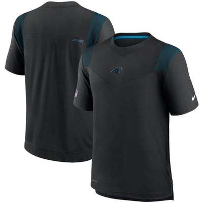 Nike Black Carolina Panthers Sideline Player Uv Performance T-shirt