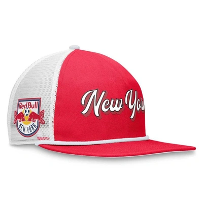 Fanatics Branded Red/white New York Red Bulls True Classic Golf Snapback Hat In Red,white