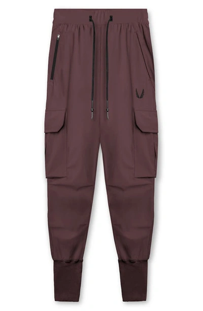 Asrv Tetra-light Cargo Joggers In Faded Plum