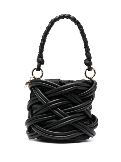Rosantica Liane Leather Bucket Bag In Black