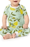 Bedhead Pajamas Babies' Print Fitted Stretch Organic Cotton Two-piece Pajamas In Pear Tree