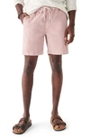 Faherty Drawstring Organic Cotton Corduroy Shorts In Summer Pink