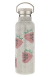 Collina Strada Crystal Embellished Insulated Water Bottle In Strawberries