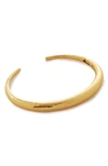 Monica Vinader Deia Cuff Bracelet In 18ct Gold Vermeil/ Ss