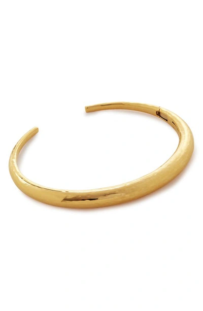 Monica Vinader Deia Cuff Bracelet In 18ct Gold Vermeil/ Ss