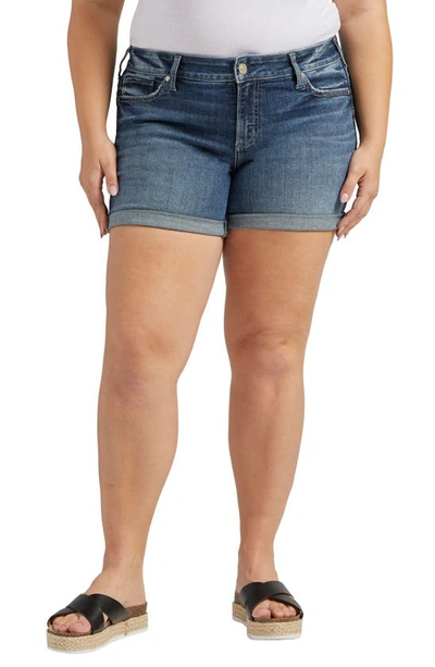 Silver Jeans Co. Britt Low Rise Denim Shorts In Indigo