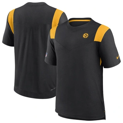 Nike Black Pittsburgh Steelers Sideline Tonal Logo Performance Player T-shirt