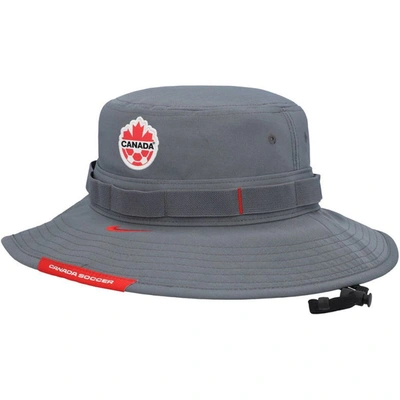 Nike Gray Canada Soccer Boonie Tri-blend Performance Bucket Hat