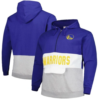 Fanatics Branded Royal Golden State Warriors Anorak Half-zip Hoodie