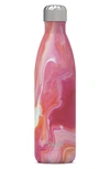 S'well Elements Collection Pink 25-ounce Insulated Stainless Steel Water Bottle In Pink Marble