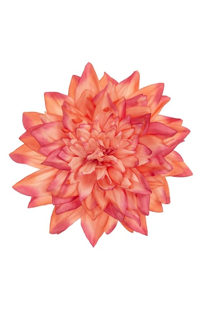 Tasha Dahlia Flower Hair Pin In Blush
