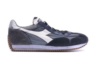 Equipe Stone Stonewashed Trainer - Blue, Mens Shoes Online